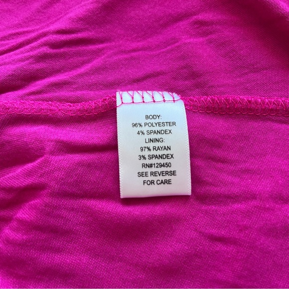 A-Line Dress Bright Fuchsia Pink Summer Tank Dress - Apt 9 - A Line Style - Picture 7 of 9